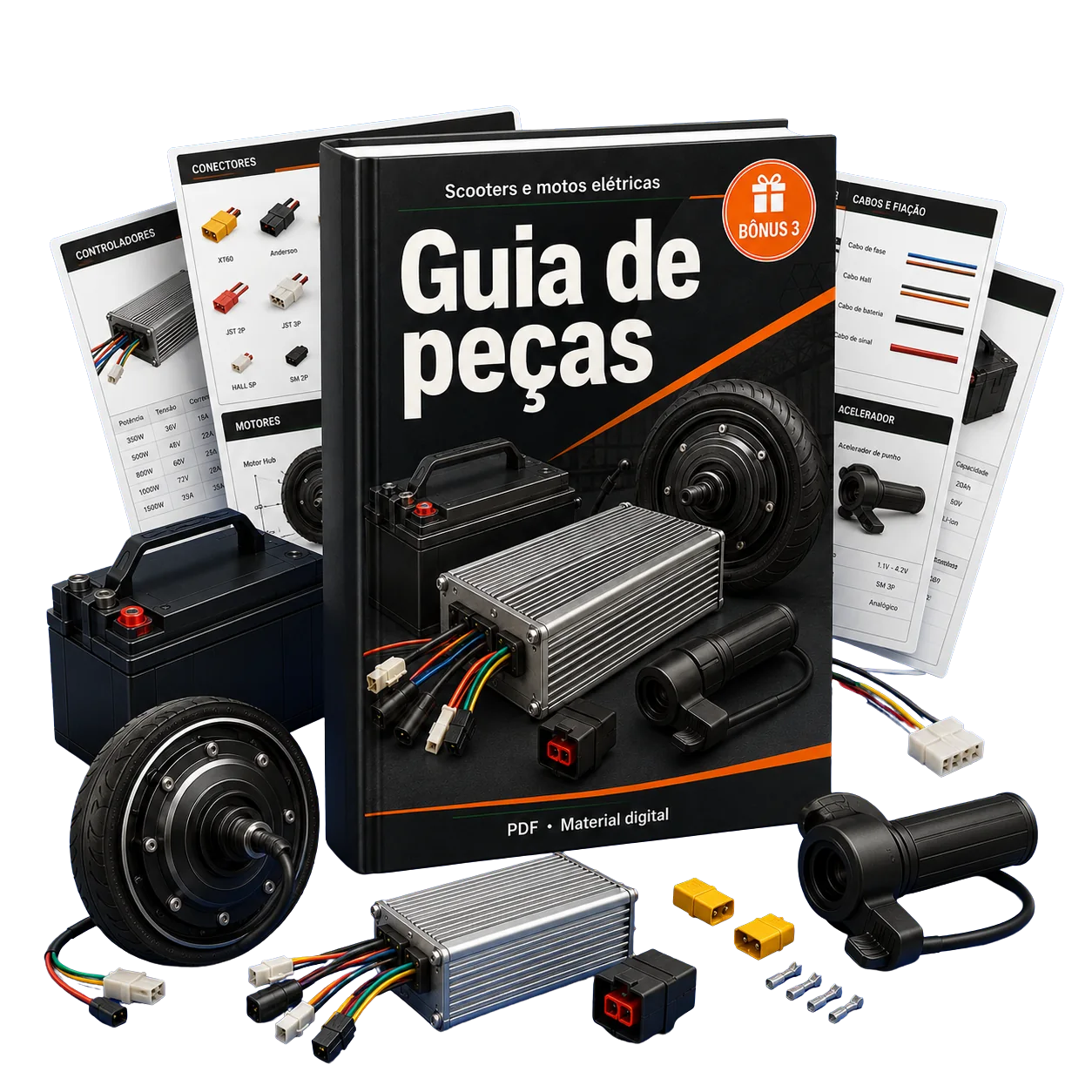 Bônus 3: Guia de peças e componentes